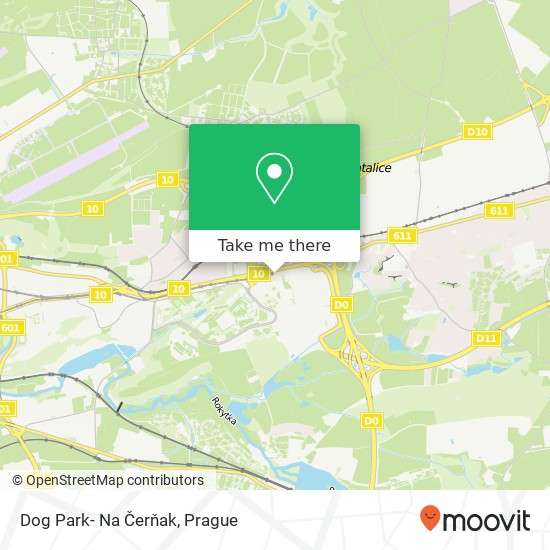 Dog Park- Na Čerňak map