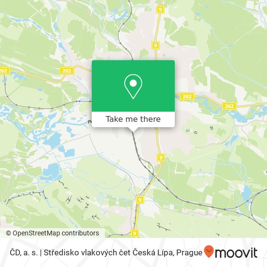 ČD, a. s. | Středisko vlakových čet Česká Lípa map