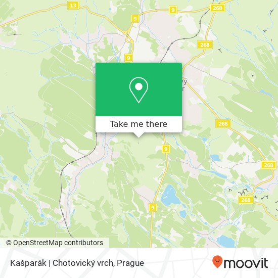 Kašparák | Chotovický vrch map