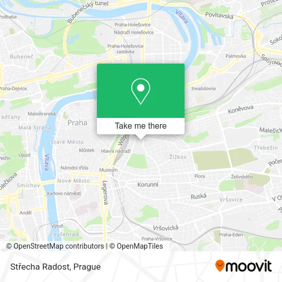 Карта Střecha Radost