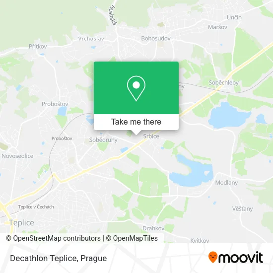 Карта Decathlon Teplice