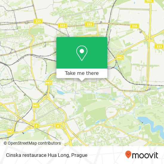 Карта Cinska restaurace Hua Long