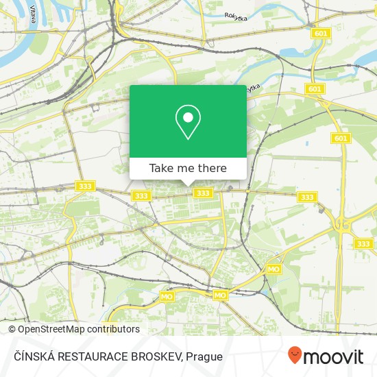 ČÍNSKÁ RESTAURACE BROSKEV map