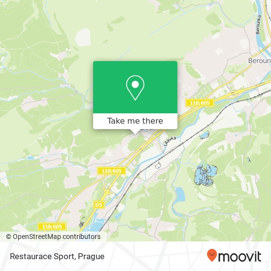 Restaurace Sport map