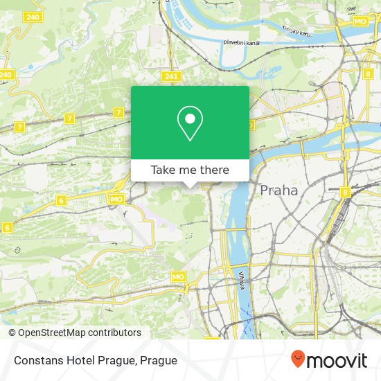 Constans Hotel Prague map