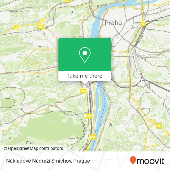 Nákladové Nádraží Smíchov map