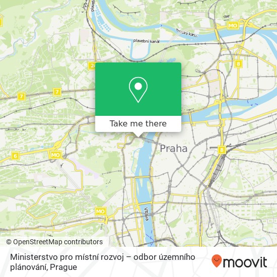 Ministerstvo pro místní rozvoj – odbor územního plánování map