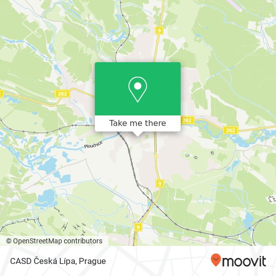 CASD Česká Lípa map