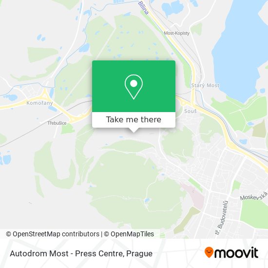 Autodrom Most - Press Centre map