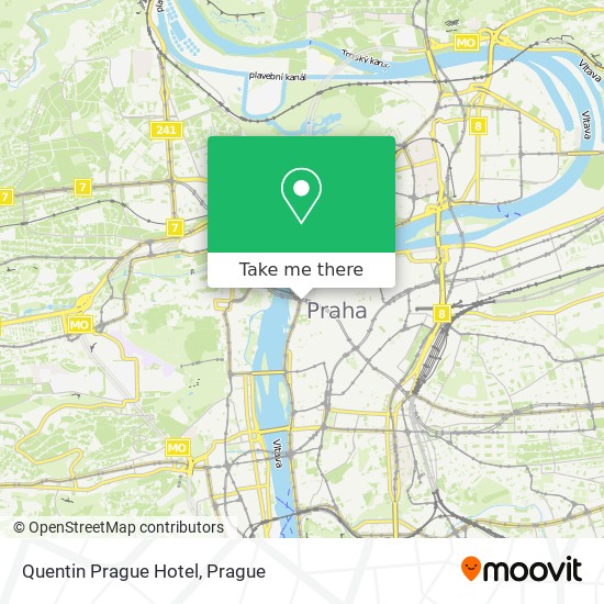 Quentin Prague Hotel map
