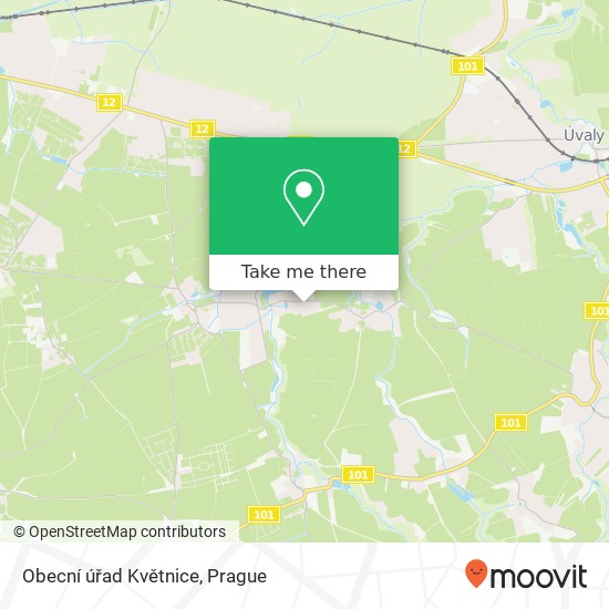 Obecní úřad Květnice map