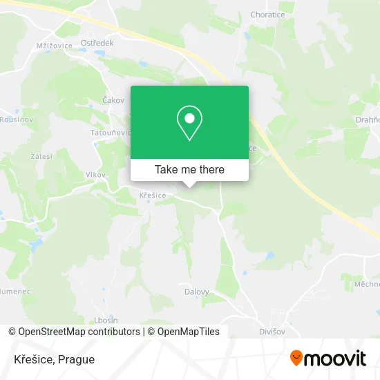 Карта Křešice