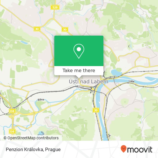 Penzion Královka map