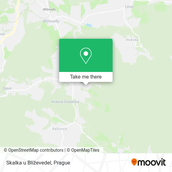 Карта Skalka u Blíževedel