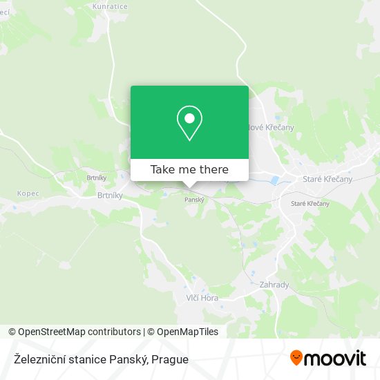 Železniční stanice Panský map