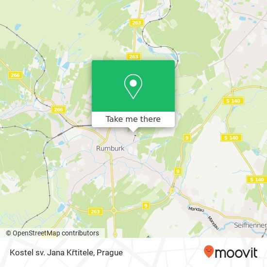 Kostel sv. Jana Křtitele map