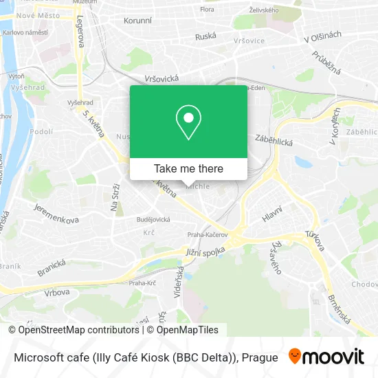 Карта Microsoft cafe (Illy Café Kiosk (BBC Delta))