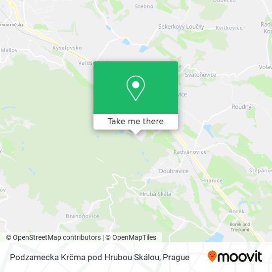 Podzamecka Krčma pod Hrubou Skálou map