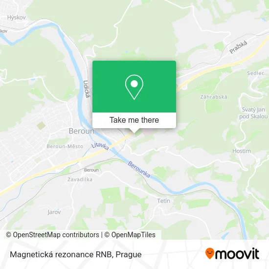 Карта Magnetická rezonance RNB
