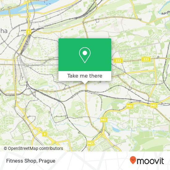 Fitness Shop map