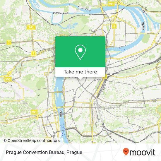 Prague Convention Bureau map