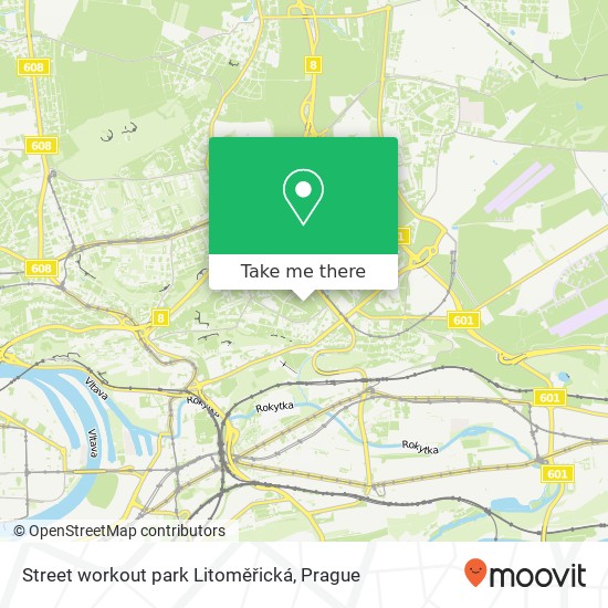 Карта Street workout park Litoměřická