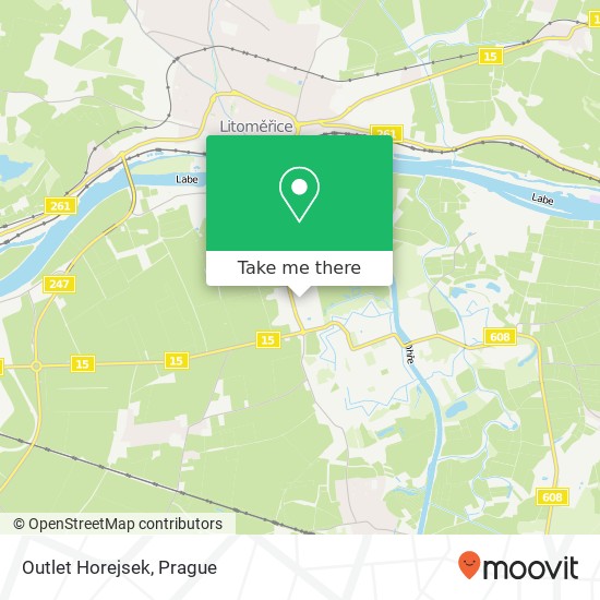 Outlet Horejsek map