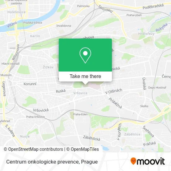 Карта Centrum onkologicke prevence