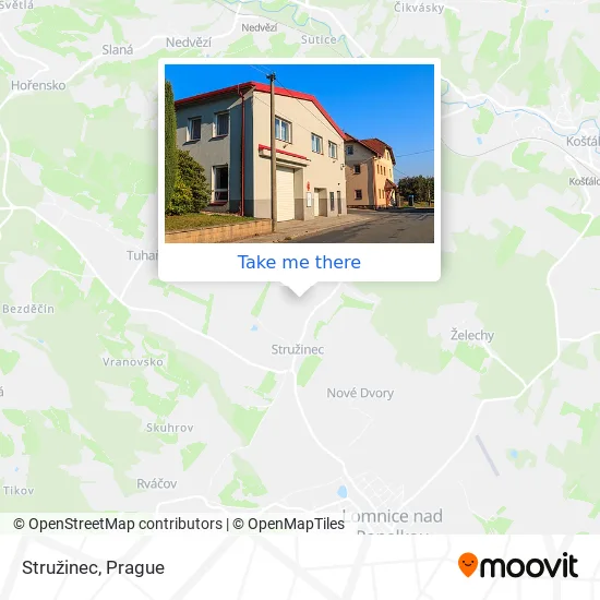 Карта Stružinec