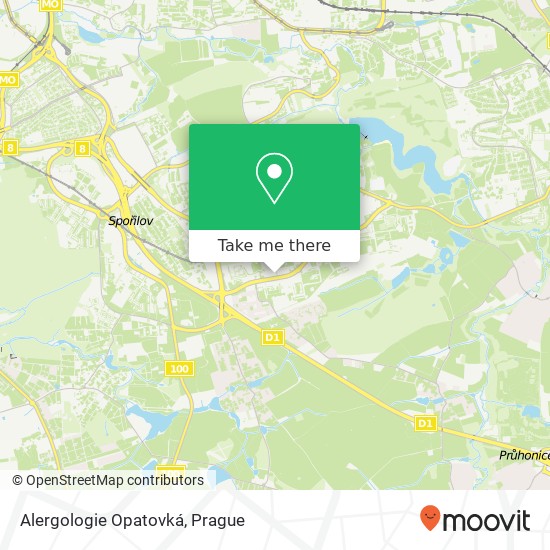 Alergologie Opatovká map