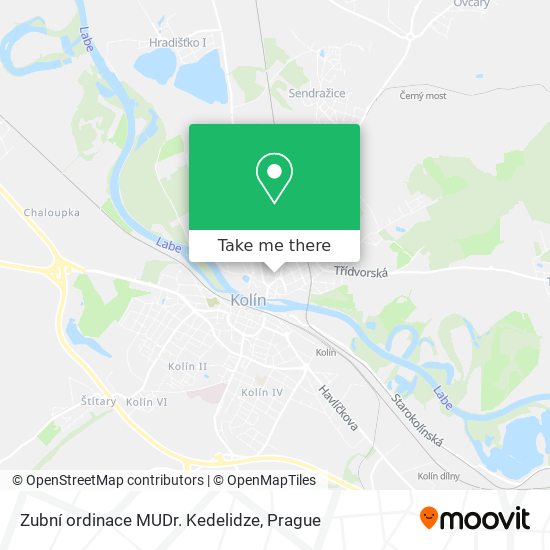 Карта Zubní ordinace MUDr. Kedelidze