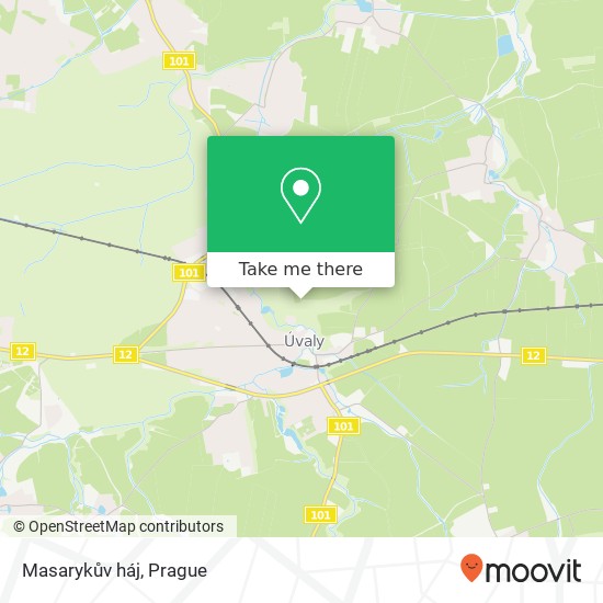 Masarykův háj map