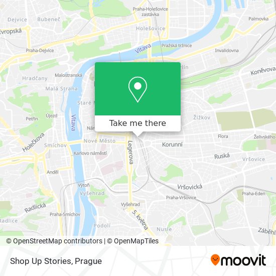 Shop Up Stories map