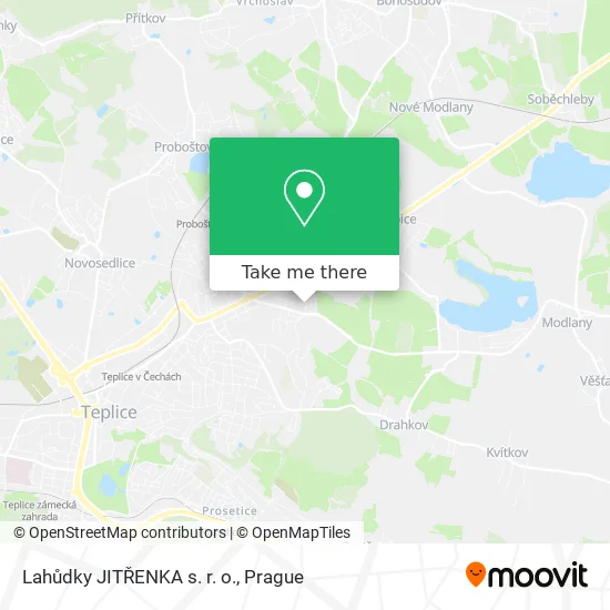 Карта Lahůdky JITŘENKA s. r. o.