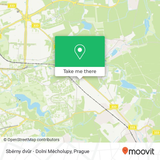 Sběrny dvůr - Dolní Měcholupy map