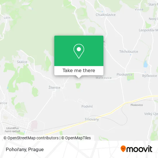 Карта Pohořany