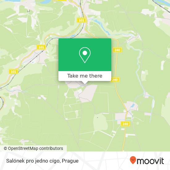 Salónek pro jedno cígo map