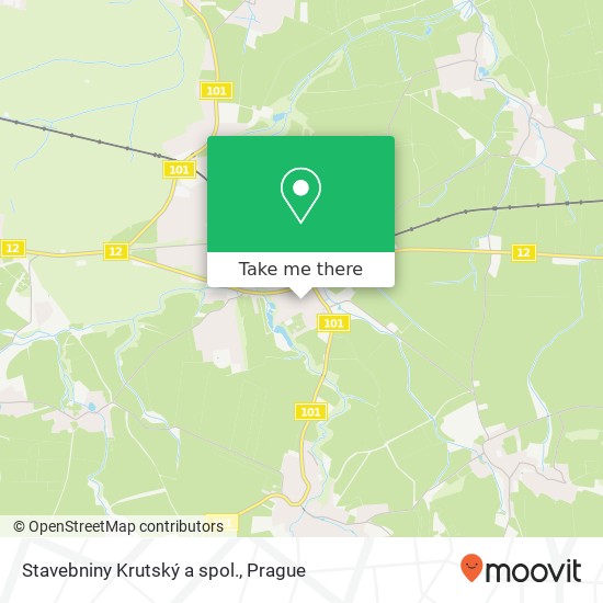 Stavebniny Krutský a spol. map