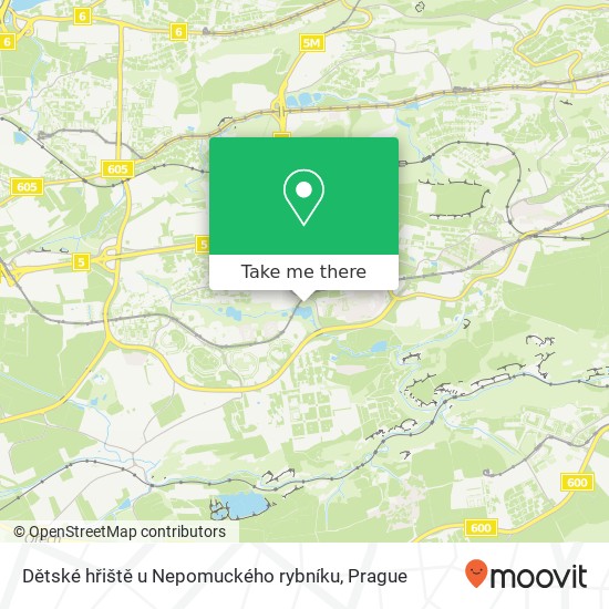 Dětské hřiště u Nepomuckého rybníku map