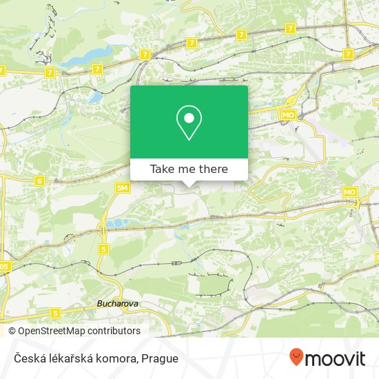 Česká lékařská komora map