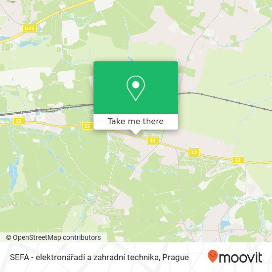 SEFA - elektronářadí a zahradní technika map