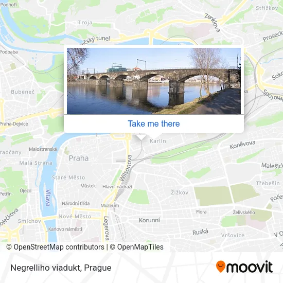 Карта Negrelliho viadukt