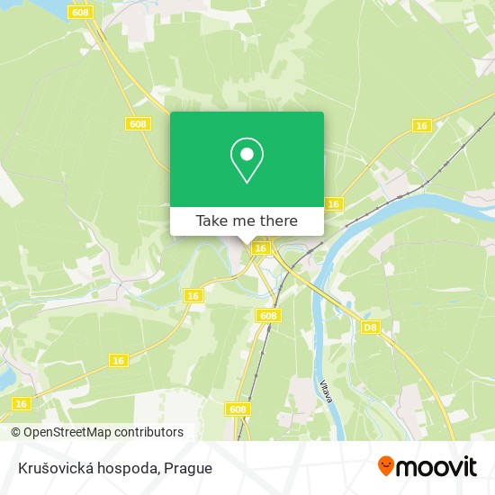 Карта Krušovická hospoda