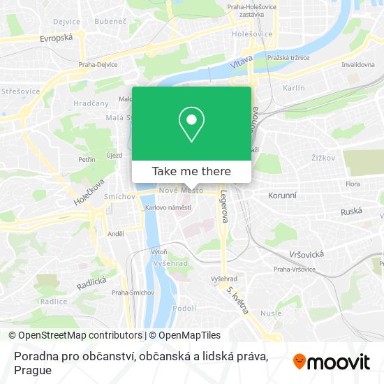 Poradna pro občanství, občanská a lidská práva map