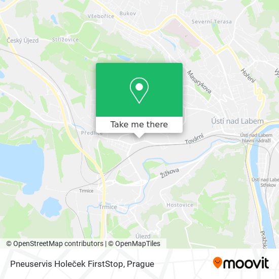 Pneuservis Holeček FirstStop map