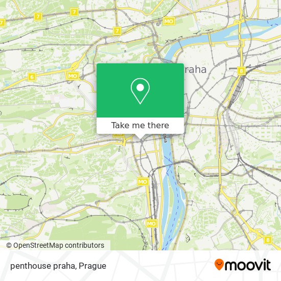 penthouse praha map