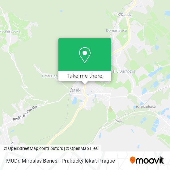 MUDr. Miroslav Beneš - Praktický lékař map