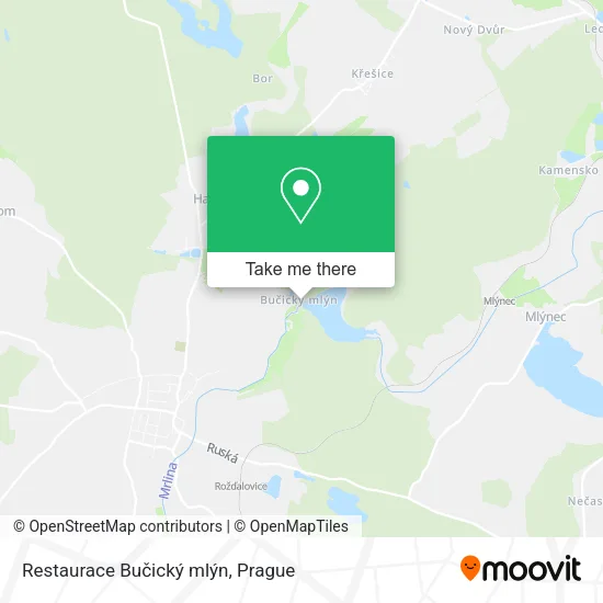 Restaurace Bučický mlýn map