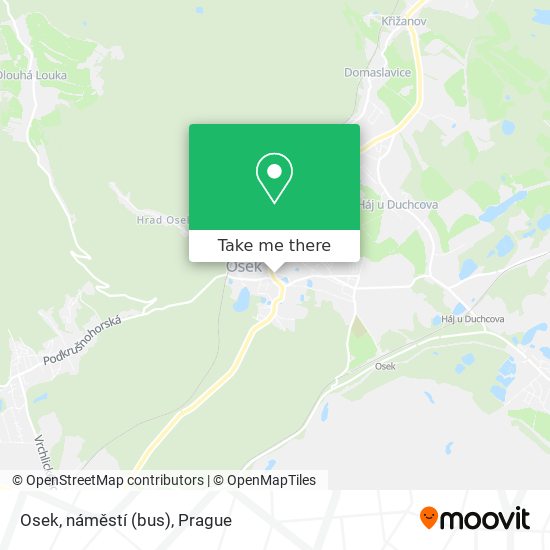 Osek, náměstí (bus) map