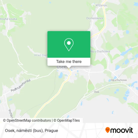 Карта Osek, náměstí (bus)